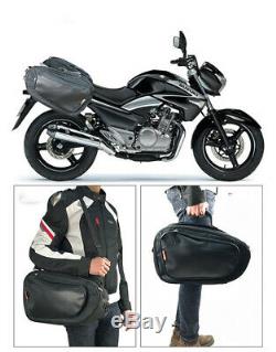 1 Pair 36-58L Motorcycle Saddle Bags Luggage Helmet Tank Bags with Rain Cover