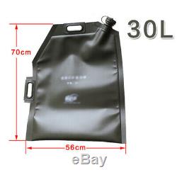 10L 20L 30L Car SUV Motorcycle ATV Folding Oil Bag Spare Gas Fuel Tank Jerry Can