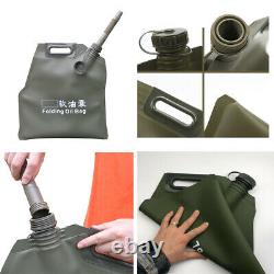 10L Car Motorcycle Portable Gasoline Oil Storage Tank Can Be Packed In Soft Bag