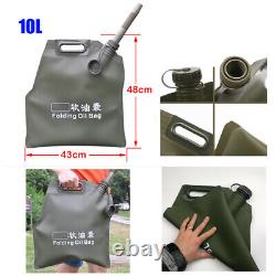 10L Foldable Car Motorcycle ATV UTV Soft Oil Bag Petrol Cans Fuel Storage Tank