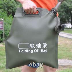 10L Portable Car Motorcycle Gas Fuel Tank Spare Petrol Can Soft Oil Storage Bag