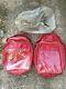 2 X Red Baglux Bagster Motorcycle Tank Bags & Rain Cover
