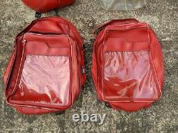 2 x Red Baglux Bagster Motorcycle Tank Bags & Rain Cover