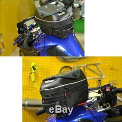 23L Black Motorcycle Fuel Tank Bag Hard Shell Shoulder Bag Backpack Accessories