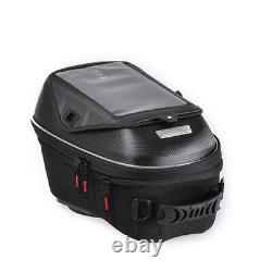 23L Carbon fiber Black Motorcycle Fuel Tank Bag Hard Shell Shoulder Bag Backpack