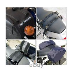 2Pcs 36-58L Motorcycle Saddle Bags Luggage Pannier Helmet Tank Bags WithRain Cover
