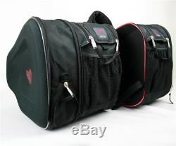 2X Oxford Cloth Motorcycle ATV Saddle Bags Luggage Helmet Tank Bags withRain Cover