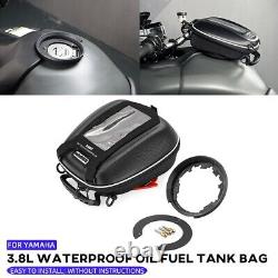 3.8L Fuel Tank Bag Luggage With Tanklock Adapter For YAMAHA MT-09 Tracer 9 FZ-09