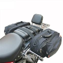 36-58L Motorcycle Saddle Bags Luggage Pannier Helmet Tank Bags WithRain Cover