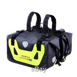 50L Motorcycle Tail Bag Tank Bag Waterproof Motorbike SaddleBag Travel Luggage