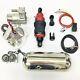Air Ride Shock 235-250 Mm Bag Suspension Kit For Motorcycle Withair Tank 2.1 Litre