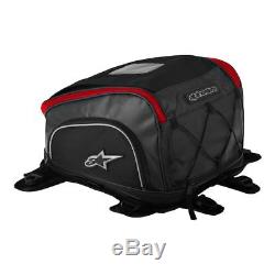 Alpinestars Aero Tank Bag Expandable Motorcycle Luggage Tank Bag Black/red