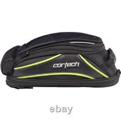 Black/Hi-Viz Cortech Super 2.0 Hi-Viz 10 Liter Magnetic Mount Tanks Bag