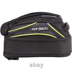 Black/Hi-Viz Cortech Super 2.0 Hi-Viz 10 Liter Magnetic Mount Tanks Bag