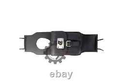 Black Leather Saddle Bag Tank Strap bag Fit For Royal Enfield Classic & Bullet