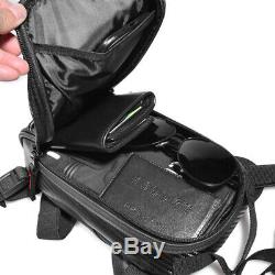 Black Motorcycle Oil Fuel Tank Bag Magnetic Riding Waterproof Bag