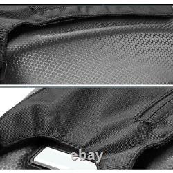 Black Motorcycle Quick Release Buckle Fuel Tank Bag Hard Shell Shoulder Backpack