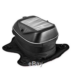 Black Motorcycle Tank Bag Magnetic Oil Fuel Tank Bags Waterproof Bag For Honda