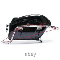 Black Motorcycle side boxs Luggage Tail Motorcycle Tank Bag motorcycle trunk