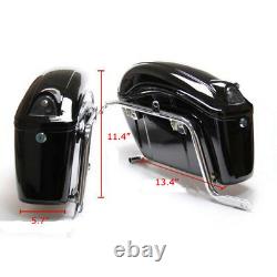 Black Motorcycle side boxs Luggage Tail Motorcycle Tank Bag motorcycle trunk