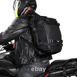 Black Universal Motorcycle Fuel Tank Bag Outdoor Shoulder Bag Rear Seat Luggage