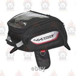 Black Viaterra Oxus Magnet Tank Bag 13L Fit For Royal Enfield All Motorcycle