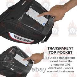 Black Viaterra Oxus Magnet Tank Bag 13L Fit For Royal Enfield All Motorcycle