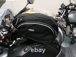 Chicane CanyonGS Expandable motorcycle reflective tank bag black BMW R1200GS