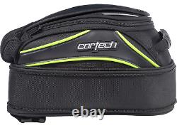 Cortech Magnetic Motorcycle Tank Bag, Expandable Design, Map Pocket, Hi-Vis, 10L