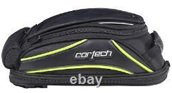 Cortech Magnetic Motorcycle Tank Bag, Expandable Design, Map Pocket, Hi-Vis, 10L