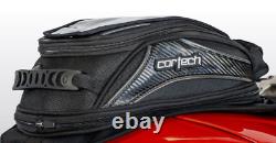 Cortech Magnetic Motorcycle Tank Bag, Expandable Design, Map Pocket, Hi-Vis, 10L