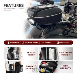 Detachable Tank Bag with Tanklock Ring For 15+ BMW S1000XR R1200R R1200RS R1200GS