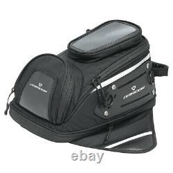 Dririder Motorcycle Tank Bag Travel (Expandable from 17L to 26L) BLACK