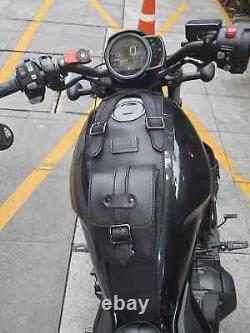 Genuine Leather tank cover gas saddle bag for Honda CMX rebel 300 500 1100