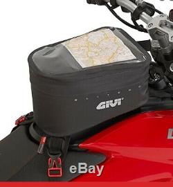 Givi 6 Liter Waterproof Motorcycle Dual Sport Tank Bag Strap Mount GRT706