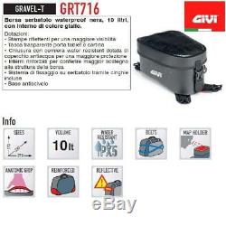 Givi GRT716 Waterproof Motorcycle Adventure Dry Tank Bag 10L Gravel-T Range