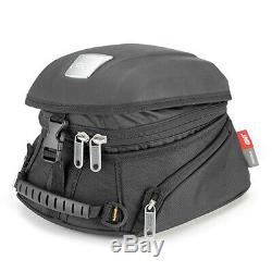 Givi MT505 5 Litre Motorcycle Motorbike Tank Bag & BF02 Tank Ring Flange- Black