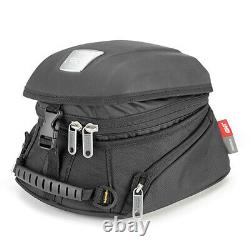 Givi MT505 5 Litre Motorcycle Motorbike Tank Bag & BF20 Tank Ring Flange- Black
