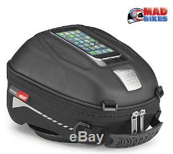 Givi ST602 Tanklock Motorcycle Tank Bag With Phone Holder 4 ltr. Quick Release