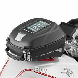 Givi ST602B 5 Litre Motorcycle Motorbike Tank Bag & BF02 Tank Ring Flange Black