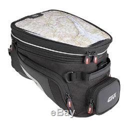 Givi XS320 Tanklock Motorcycle Expandable Tank Bag with Tank Lock and Map Pocket