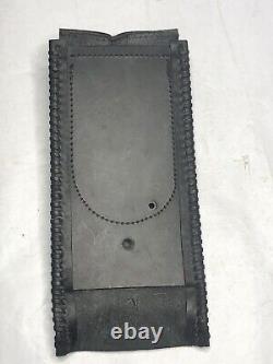 Harley Davidson Braided Leather Fuel Tank Panel Pouch Bag Softail FLSTS