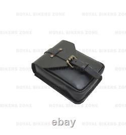 Magnetic Genuine Leather Black Tank Bag Fit For All Type Of Motorcycle