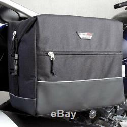 MotoDry Adventure Motorcycle Luggage Touring ZXS-2 Black Saddle Bags Pair