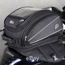 MotoDry NEW Motorcycle Luggage Adventure Touring ZXT-2 Black 14L Tank Bag Pack