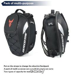 Motorcycle Backpack, Tank bag, tail bag reflective bag, motocentric with gloves