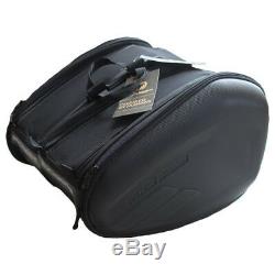 Motorcycle Bike Sport Luggage Tail Box Tank Saddle Bag Gear Case with Rain Cover