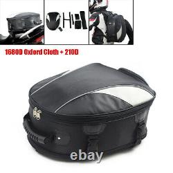 Motorcycle Bike Tail Bag Rear Seat Fuel Tank Bag Backpack Crossbody Helmet Bag