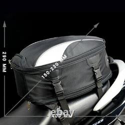 Motorcycle Helmet Bag Tail Bag Rear Seat Fuel Tank Pack Backpack Crossbody 1PCS