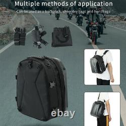 Motorcycle Helmet Storage Bag Waterproof Tail Tank Bag Rear Seat Pack Saddle